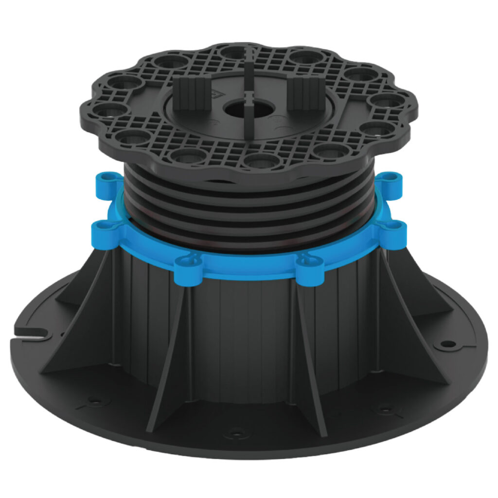 Adjustable Pedestal with spacer tab and rubber shim PDFH-0105