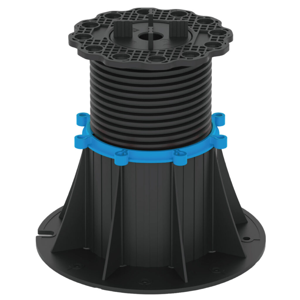 Adjustable Pedestal with spacer tab and rubber shim PDFH-0185