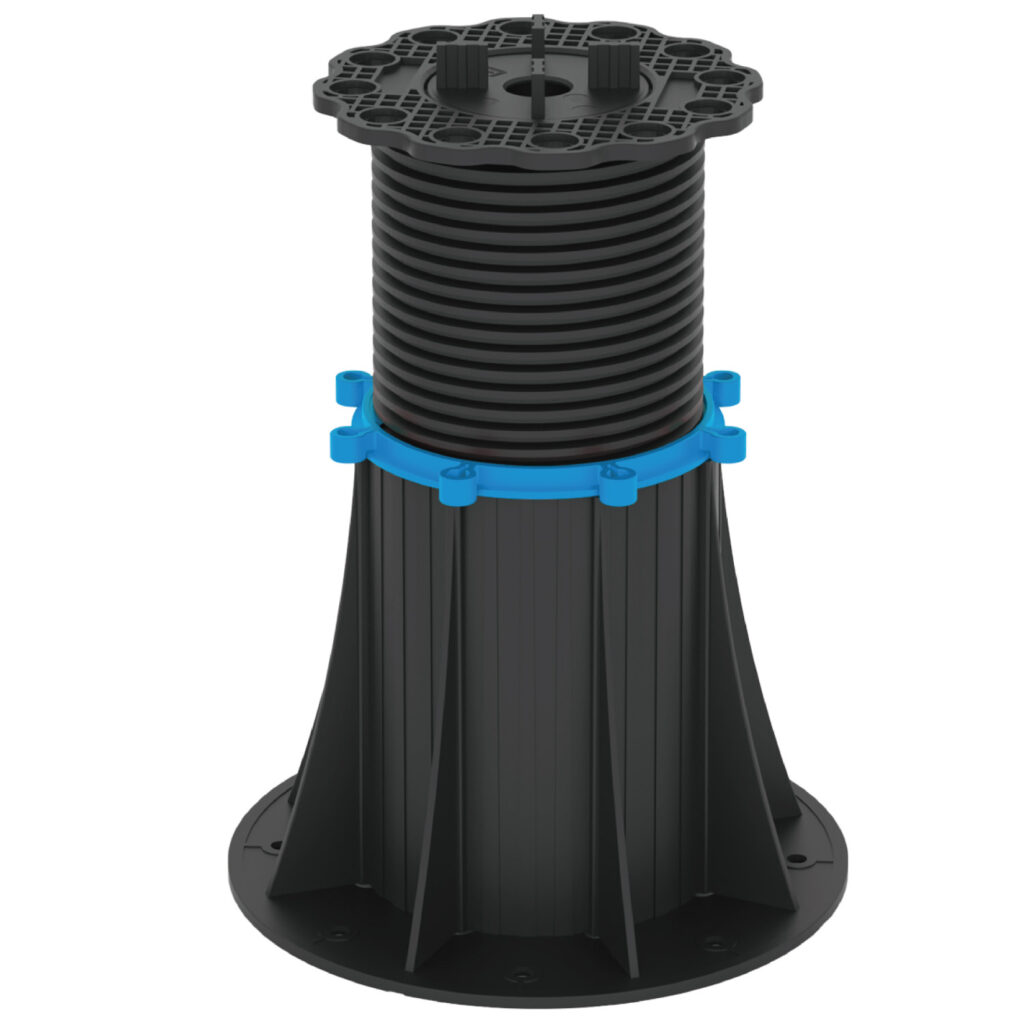 Adjustable Pedestal with spacer tab and rubber shim PDFH-0265